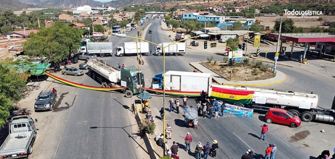 Los bloqueos viales en Bolivia paralizan al transporte pesado y dejan ...